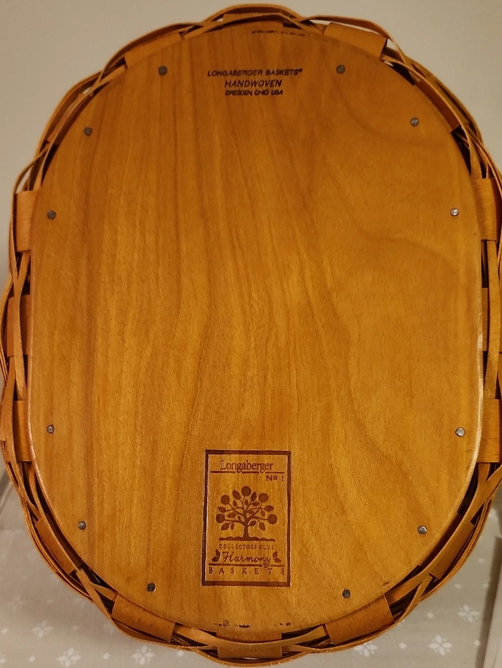 Longaberger Collectors Club Harmony  No. 1 Basket